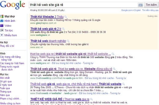 thiết kế web site giá rẻ